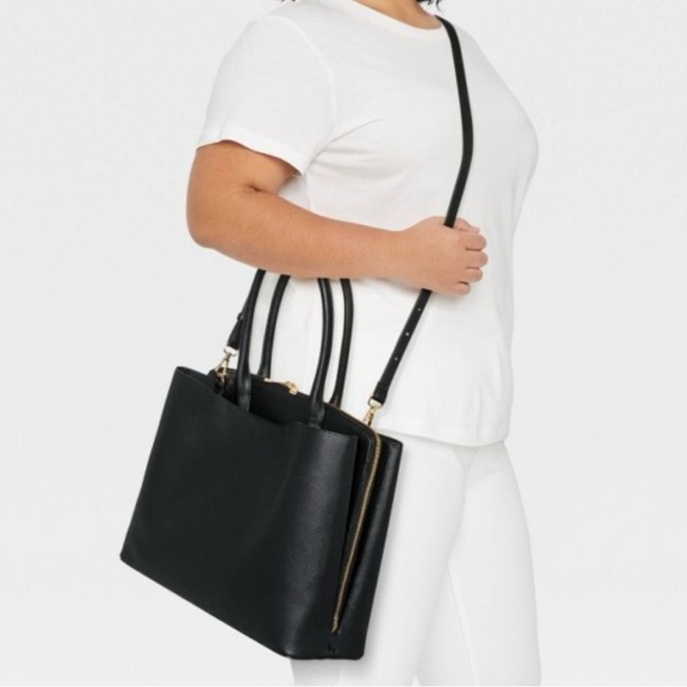 AND Elegant Black 3 Compartment Laptop Bag